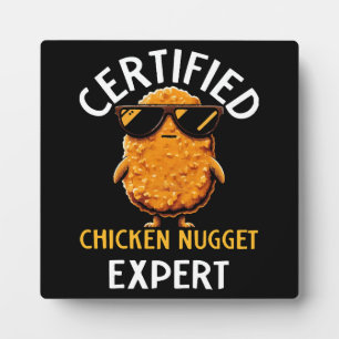 Zertifizierter Chicken-Nugget-Experte Fotoplatte