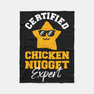 Zertifizierter Chicken-Nugget-Experte - Lustige Ki Fleecedecke