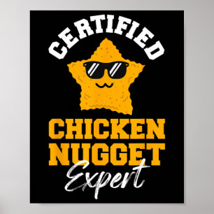 Zertifizierter Chicken-Nugget-Experte - Lustige Kl Poster