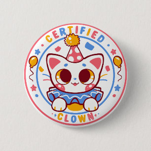 Zertifizierter Clown Button