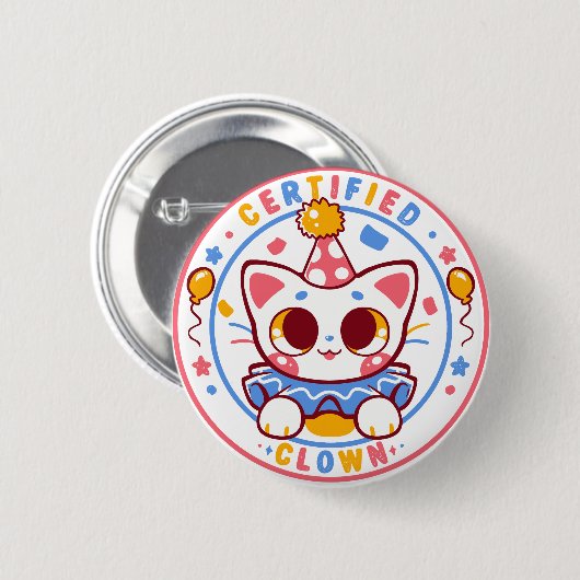 Zertifizierter Clown Button (Vorne & Hinten)