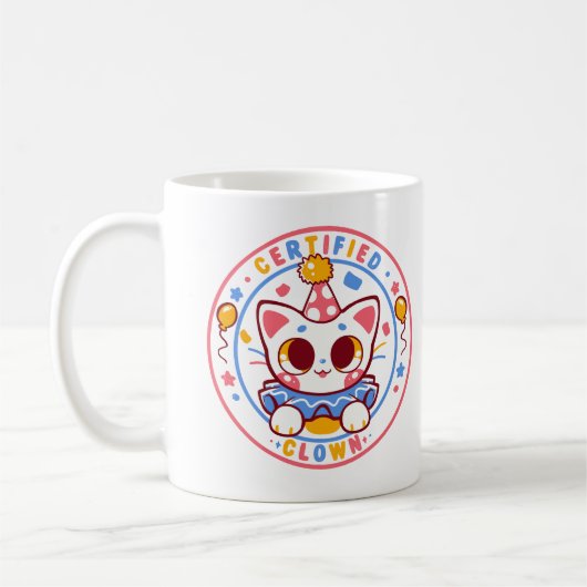 Zertifizierter Clown Kaffeetasse (Links)