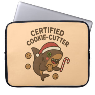Zertifizierter Cookie-Cutter-Lustiger-Weihnachts-H Laptopschutzhülle