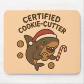 Zertifizierter Cookie-Cutter-Lustiger-Weihnachts-H Mousepad (Vorne)
