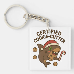 Zertifizierter Cookie-Cutter-Lustiger-Weihnachts-H Schlüsselanhänger