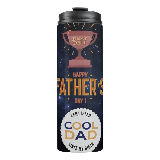 Zertifizierter Cooler Vater Thermosbecher (Vorderseite)