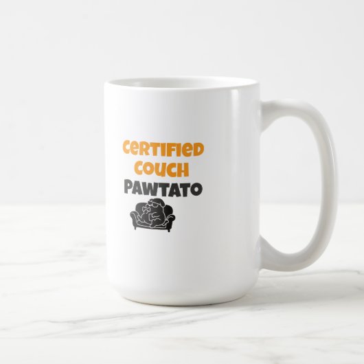 Zertifizierter Couch-Pawtato Kaffeetasse (Rechts)