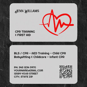 zertifizierter CPR-Instructor Custom QR Visitenkarte