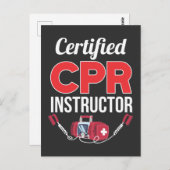 zertifizierter CPR-Instruktor Funny Medical Worker Postkarte (Vorne/Hinten)