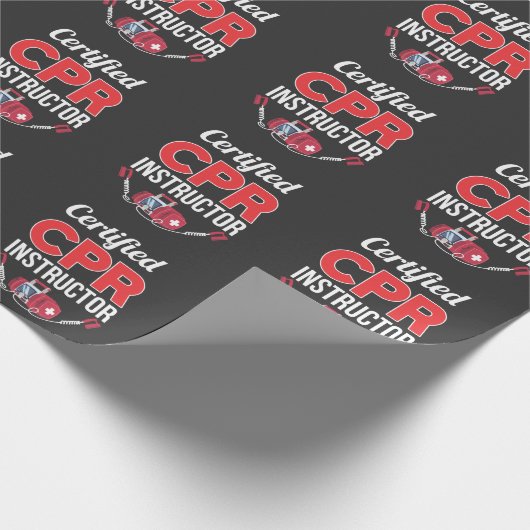 zertifizierter CPR-Tauchlehrer Geschenkpapier (Ecke)