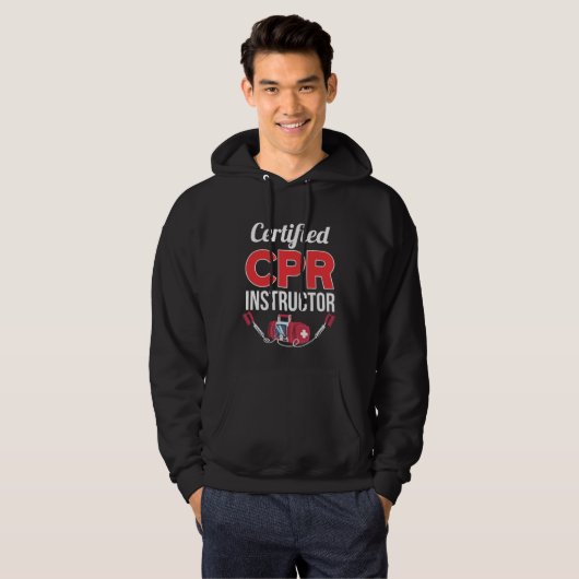 zertifizierter CPR-Tauchlehrer Hoodie (Vorne ganz)