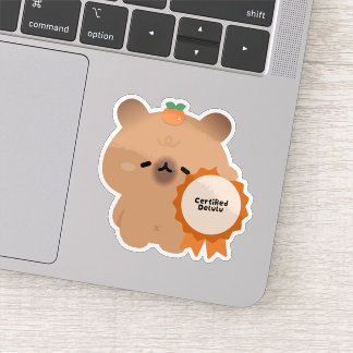 Zertifizierter Delulu Capybara Aufkleber