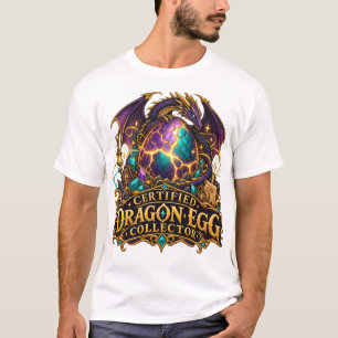 Zertifizierter Drachen-Ei-Sammler Fantasy-Drachen- T-Shirt