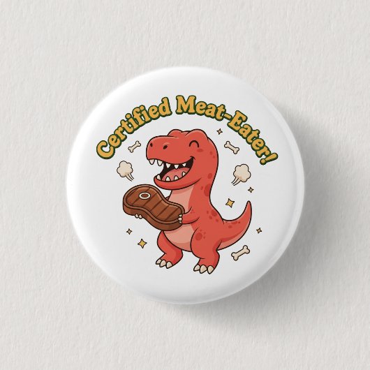 Zertifizierter Fleischfresser Button (Vorderseite)