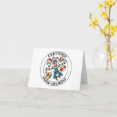 Zertifizierter Fool-ologe! - Ein April-Narren-Desi Karte (Gelbe Blume)