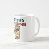 Zertifizierter Frenchie-Burrito-Aufkleber Kaffeetasse (VorderseiteRechts)