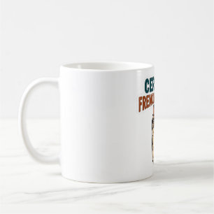 Zertifizierter Frenchie-Burrito-Aufkleber Kaffeetasse