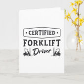 Zertifizierter Gabelstapler Karte (Gelbe Blume)