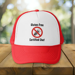 Zertifizierter glutenfreier Koch Truckerkappe