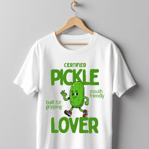 Zertifizierter Gurkenliebhaber Niedlich Lustige Di T-Shirt