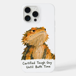 Zertifizierter harter Kerl Bartagamen Kunst iPhone 15 Pro Max Hülle