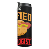 Zertifizierter Hotdogologe Funny Graphic Design Thermosbecher (Nach rechts gedreht)