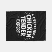 Zertifizierter Hühnchen-Experte - Fleecedecke (Vorderseite (Horizontal))