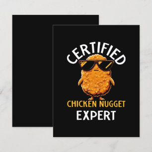 Zertifizierter Hühnchen-Nugget-Experte Begleitkarte