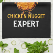 Zertifizierter Hühnchen-Nugget-Experte Geschirrtuch (Gefaltet)