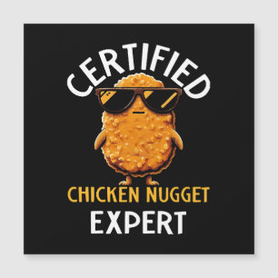 Zertifizierter Hühnchen-Nugget-Experte Magnetkarte