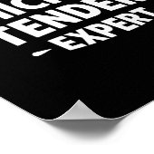 Zertifizierter Hühnchen-Tender-Experte - Poster (Ecke)