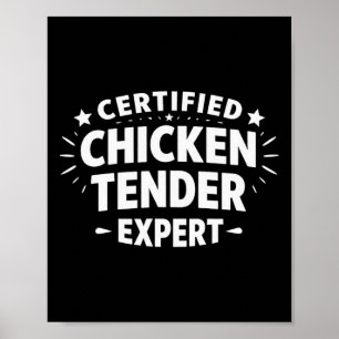 Zertifizierter Hühnchen-Tender-Experte -  Poster