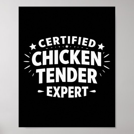 Zertifizierter Hühnchen-Tender-Experte - Poster (Vorne)