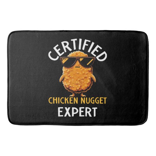 Zertifizierter Hühnernugget-Experte Badematte (Vorderseite)