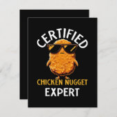 Zertifizierter Hühnernugget-Experte Feiertagskarte (Vorne/Hinten)