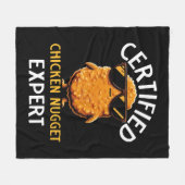 Zertifizierter Hühnernugget-Experte Fleecedecke (Vorderseite (Horizontal))