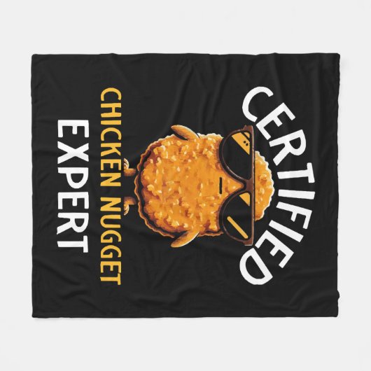 Zertifizierter Hühnernugget-Experte Fleecedecke (Vorderseite (Horizontal))