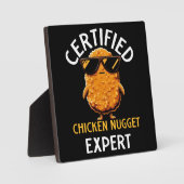 Zertifizierter Hühnernugget-Experte Fotoplatte (Vorderseite)