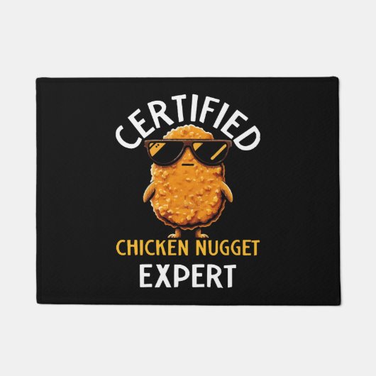Zertifizierter Hühnernugget-Experte Fußmatte (Vorderseite)