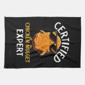 Zertifizierter Hühnernugget-Experte Geschirrtuch (Horizontal)