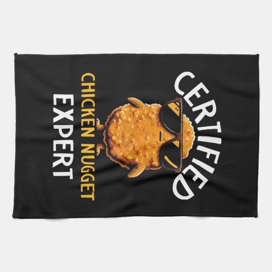 Zertifizierter Hühnernugget-Experte Geschirrtuch (Horizontal)