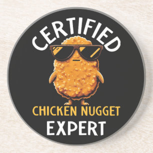 Zertifizierter Hühnernugget-Experte Getränkeuntersetzer