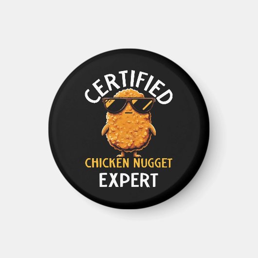 Zertifizierter Hühnernugget-Experte Magnet (Vorne)