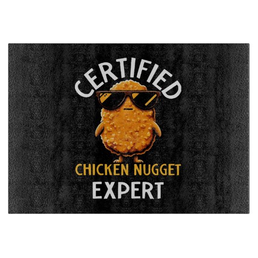 Zertifizierter Hühnernugget-Experte Schneidebrett (Vorderseite)