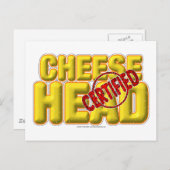 Zertifizierter Käse Postkarte (Vorne/Hinten)