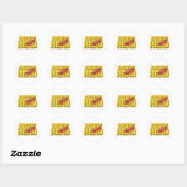 Zertifizierter Käse Runder Aufkleber (Blatt)