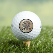 Zertifizierter Klugscheißer Gold Golfball (Insitu T-Shirt)