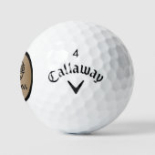 Zertifizierter Klugscheißer Gold Golfball (Logo)