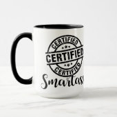 Zertifizierter Klugscheißer Tasse (Links)