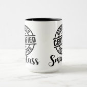 Zertifizierter Klugscheißer Tasse (Zentrum)